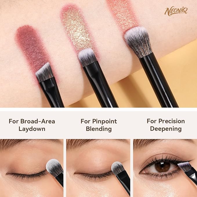 10 PCS Travel Makeup Brush Set With Bag, Makeup Brushes, Double-End Multi-functional Brushes for Foundation Powder Blush Eyeliner Eyeshadows, Professional Face Brush Set（Black）