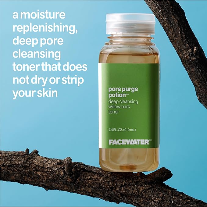 Facewater Pore Purge Potion Deep Cleansing Willow Bark Toner