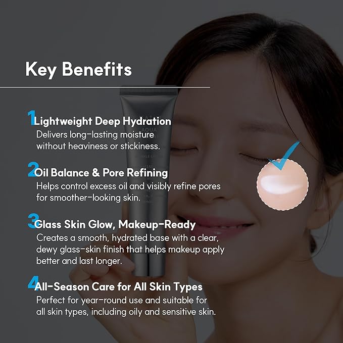 S.NATURE Limited Holiday Gift Set for Hydration & Glass Skin | Aqua Squalane Cream 60ml + Aqua Oasis Toner 12ml | Korean Skin Care Set | Stocking Stuffers | Amazon Exclusive