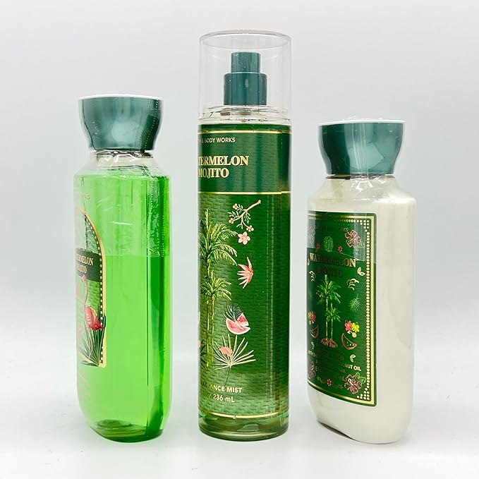 Watermelon Mojito Bath & Body 3-Piece Bundle | Body Lotion, Shower Gel and Fine Fragrance Mist