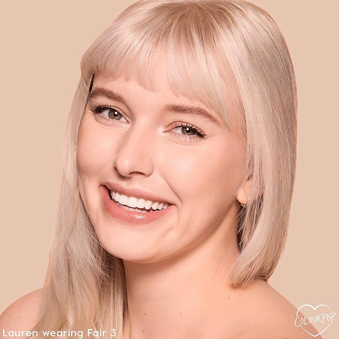 ColourPop Pretty Fresh Tinted Foundation Stick - Balm to Cream Foundation with Light to Medium Coverage - Infused with Hydrating Hyaluronic Acid, Peptides & Niacinamide - Fair 3 (0.29 oz)
