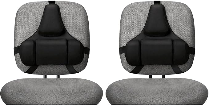 Fellowes Professional Series Back Support, Black (8037601) (Pack of 2)