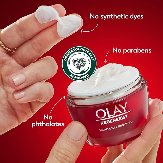 Olay Regenerist Micro-Sculpting Cream Face Moisturizer, Trial Size 0.5 oz