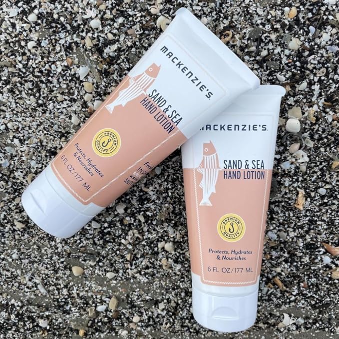 MACKENZIE'S Sand & Sea Lotion 6 oz - Gifts for Fishermen - Gifts for Men - Gifts for Women - Natural - Moisturizing - Hand Lotion - Body Lotion