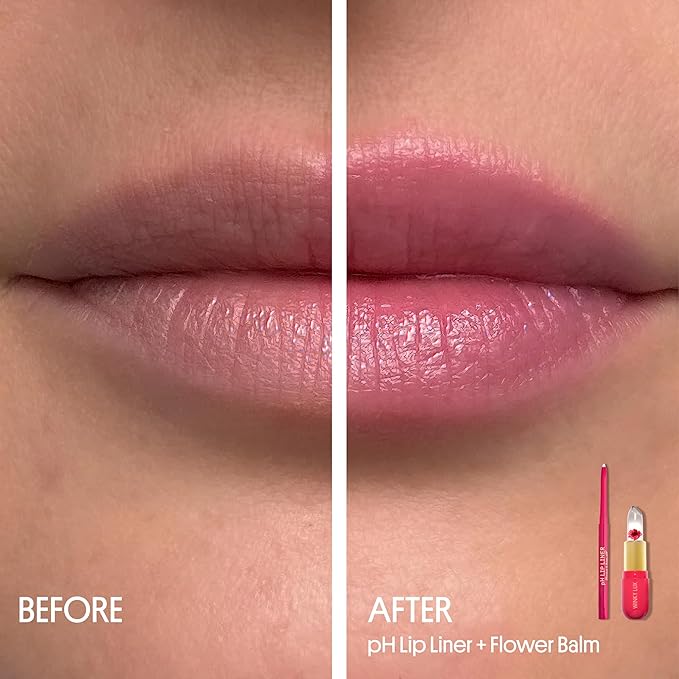 Winky Lux Flower Balm, pH Lip Balm, Color Changing Lipstick and Tinted Lip Balm, Vegan & Cruelty Free Hydrate & Plump, Sheer Pink Lipstick, Purple Flower with Vanilla Scent