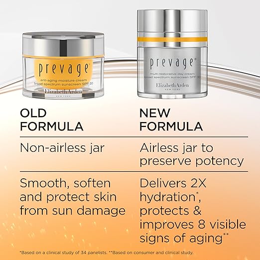 Elizabeth Arden PREVAGE Anti-Aging Face Moisturizer Cream for Women, SPF 30 Broad Spectrum Sunscreen, Reduces Fine Lines & Wrinkles, With Antioxidant Idebenone Technology, 1.7 Oz