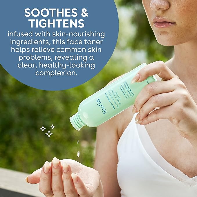 Nuria - Rescue Skin Toner for Face Pore Minimizer, Tea Tree Toner with Pure Witch Hazel Extract, Horsetail and Rosemary, 180mL/6.1 fl oz