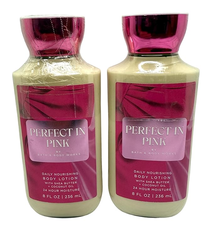 Bath & Body Works Body Perfect In Pink Lotion 8 Ounces Each Pack of 2