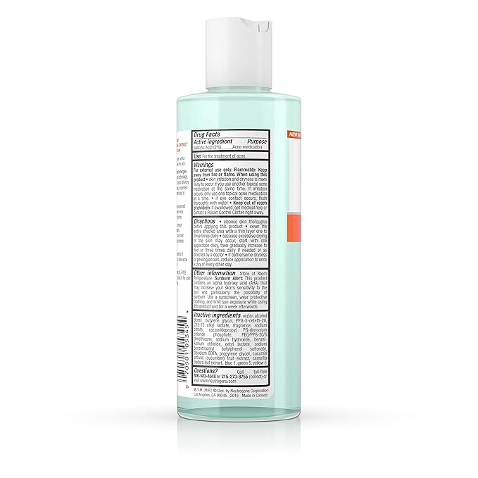 Neutrogena Oil-Free Acne Stress Control Triple-Action Toner, 8 Fluid Ounce (Pack of 2)