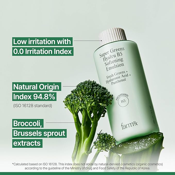 Farm Rx Super Greens Hyalru B5 Balancing Toner (6.4fl oz) & Super Greens Hyalru B5 Softening Emulsion (5fl oz