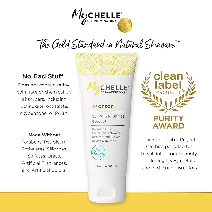 MyChelle Dermaceuticals Sun Shield Liquid Zinc SPF 30 Light/Medium - Tinted Sunscreen for All Skin With Oil-Absorbing Bentonite Clay - Use as Sheer Foundation or Makeup Primer for Matte Finish | Light/Medium, Tinted Sunscreen, All Skin, Oil-Absorbing, ...