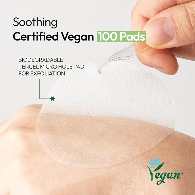 FreeGo Calm Heartleaf Daily Soothing Pad (100 Pads), K-Beauty Korean Skincare Facial Toner Pads for Sensitive or Pimple-Prone Skin, Instant Soothing Skin Repair, Korean Skin Care for Dark Spots
