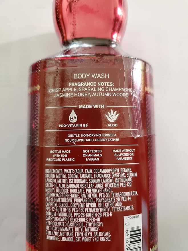 Bath & Body Works Womens Champagne Apple & Honey Body Lotion and Body Gel Wash 2 Piece Set