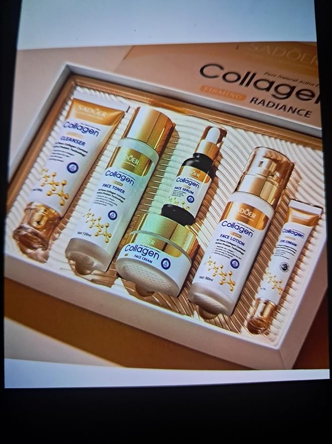 For SADOER Bee Firming Skincare Gift Set,6 Piece Skin care Set Collection,Moisturizing Skin Care Kit,Facial Skin Care Sets Kits,Cleanser Toner Lotion Serums Facial Creams Eye Creams