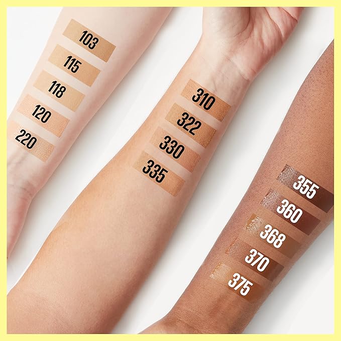 Maybelline Fit Me Tinted Moisturizer, Natural Coverage, Face Makeup, 118, 1 Count