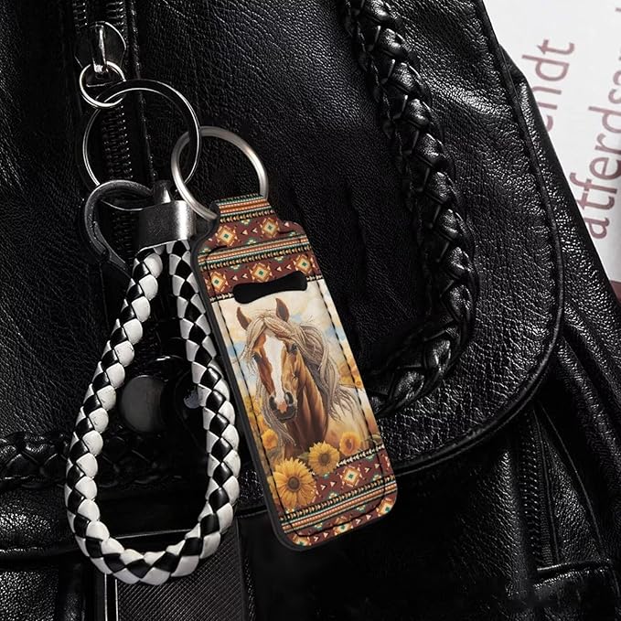Pensura Chapstick Holder Keychain Fashion 5 Pcs Car Keychain Holder Portable Chapstick Holder Keep from Scratched and Dust