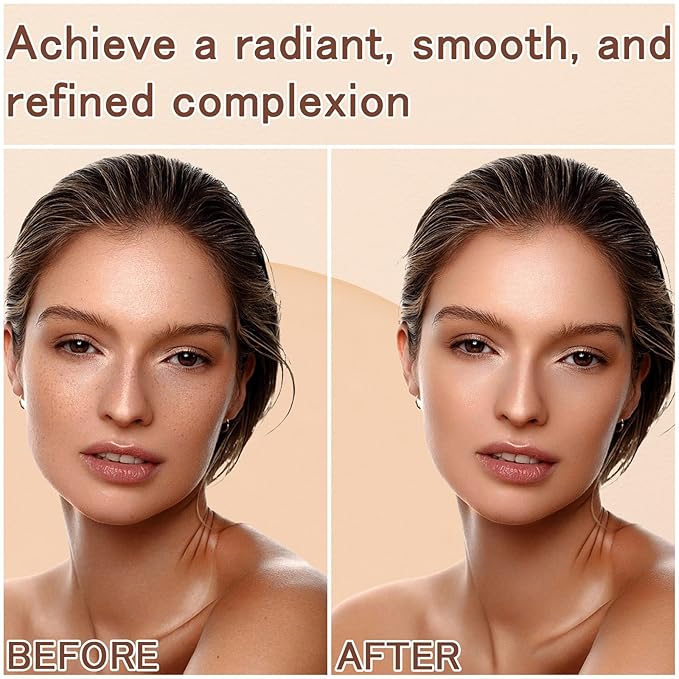 Tinted Moisturizer Stick Serum for Boost Skin Tint, Multiuse Solid Tinted Moisturizing Foundation Stick, Natural Makeup, Solid Beauty Balm for Foundation and Contour Concealer
