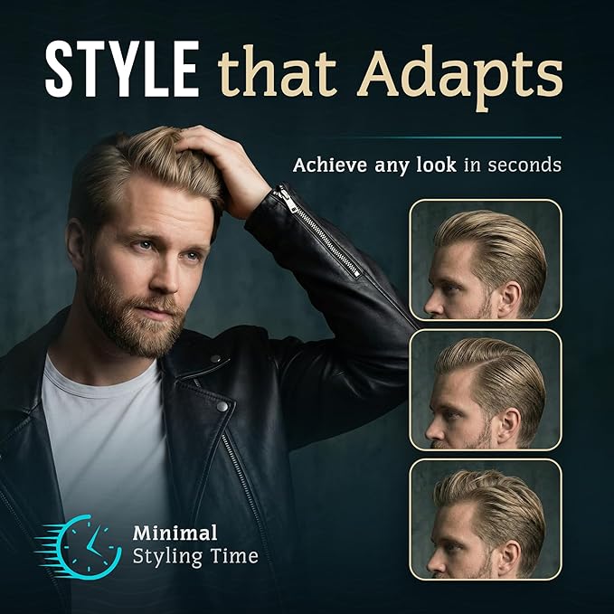 Smooth Viking Hair Clay for Men - Strong Hold Clay Pomade, Matte Finish, Oil-Free, Made in USA, All Hair Types, Natural Scent, Easy Wash Out, Thickening, Nourishing, 2oz