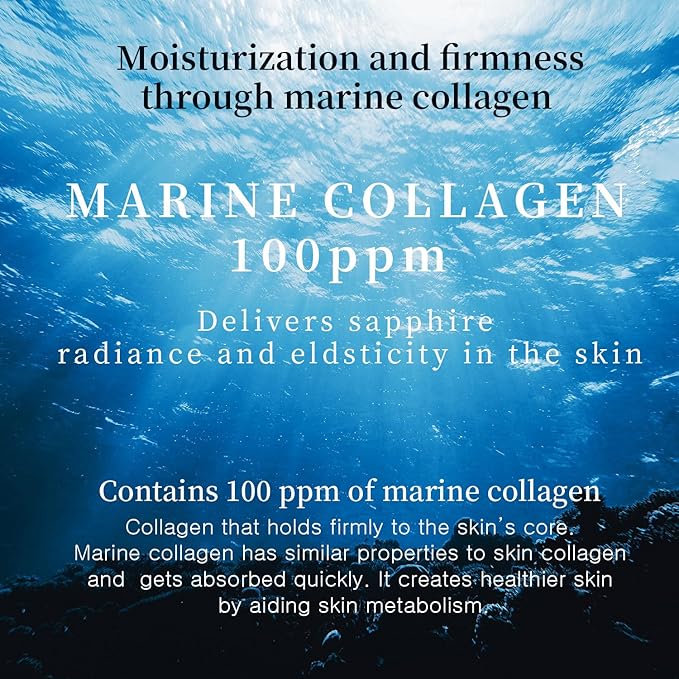 WELLDERMA Sapphire Collagen Impact Hydro Cream, 50g / 1.69 fl.oz – Hydrating & Balancing Face Moisturizer with Collagen Complex and Niacinamide