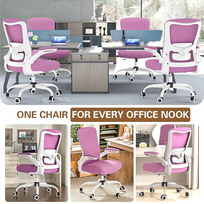 Ergonomic Office Chair - High Back Desk Chair with Adjustable Lumbar Support, Breathable Mesh Back, 330LBS Capacity, Easy Assembly, for Home Office Executive Computer Task