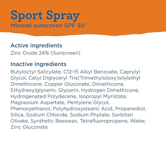 BLUE LIZARD Mineral Sunscreen Spray, SPF 50+ | Water-Resistant | Zinc Oxide Formula | 5 fl oz Pack of 2 | Vegan