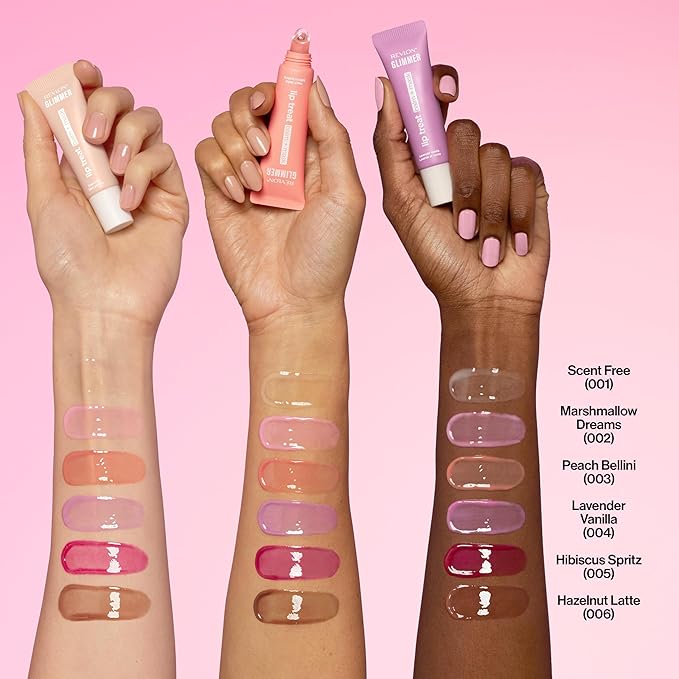 Revlon Glimmer Lip Treat Balm + Mask™, Overnight Peptide Lip Treatment, Hydrating, 002 Marshmallow Dreams, 0.4 fl oz