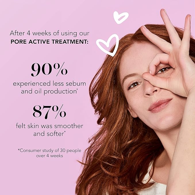 Saturday Skin Pore Clarifying Toner 10% Glycolic Acid&AHA Deep Cleansing and Pore Serum Active Treatment for Face 4% Glycolic Acid + Pore Care Complex Help Refine Skin’s Texture Sebum Control