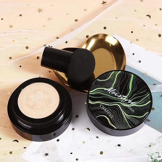 Mushroom Head Air Cushion CC Cream BB Cream Mushroom Head Foundation, Matte Concealer Moisturizing Long Lasting Cushion Foundation (B：Lovry, standard)