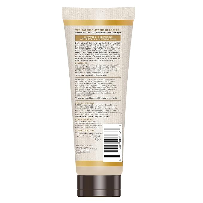 Carol's Daughter Goddess Strength Fortifying Conditioner For Wavy,Coily and Curly Hair,Sulfate Free Conditioner with Castor Oil for Weak Hair,11 Fl Oz,(Pack of 6)