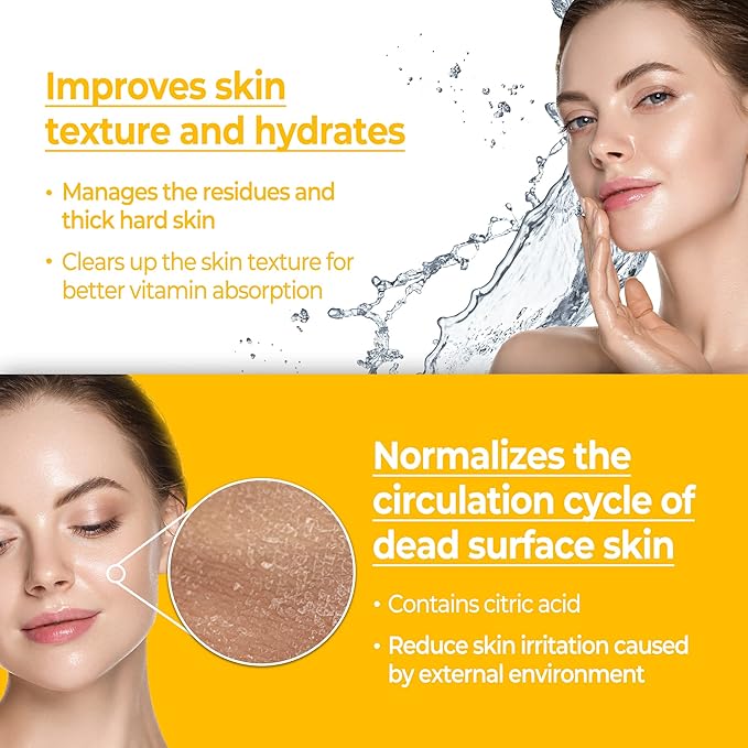 SKINMISO Pure Vitamin C Toner | Women and Men Korean Skin Care Products - Pore Minimizer & Hydrating Toner for Face | Kbeauty Essence Facial Toner for Oily, Dry & Aging Skin - Pack of 1 (3.51 fl. oz)