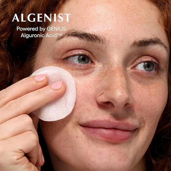Algenist Genius Liquid Skin Resurfacing Face Toner - Gentle 2% BHA Liquid Exfoliant with Salicylic Acid & Collagen - Minimizes Pores, Firms & Smooths Fine Lines - Vegan Anti Aging Skin Care (3.4 oz)