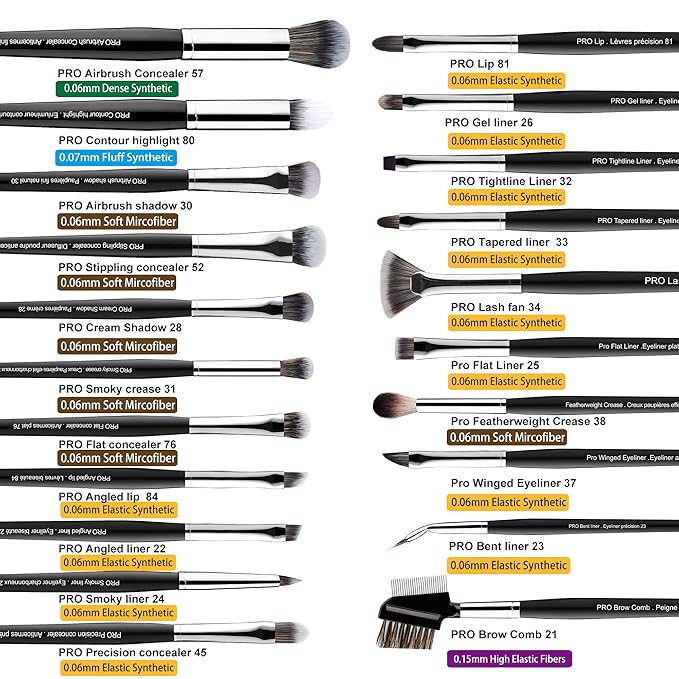 Bueart Design 36Pcs PRO Grade Makeup Brush Set with Super Holder,for discerning beauty enthusiasts&professionals Makeup Artist Crafted for your ultimate instrument for flawless,pro-grade artistry