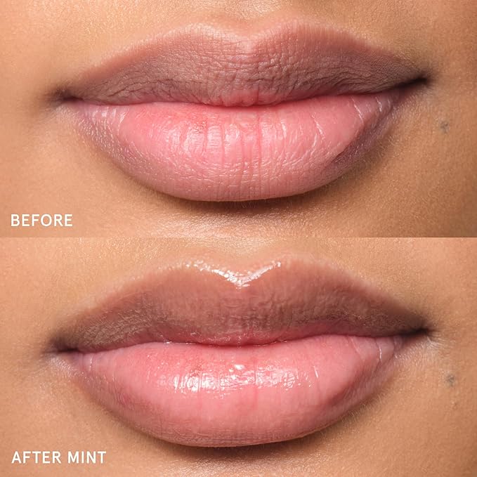 Glossier Balm Dotcom Hydrating Lip Balm - Universal Salve, Up to 12Hr Moisture - Lanolin, Beeswax & Castor Oil for Dry Lips, Cuticles & Skin - Mint, Clear Untinted, 15ml