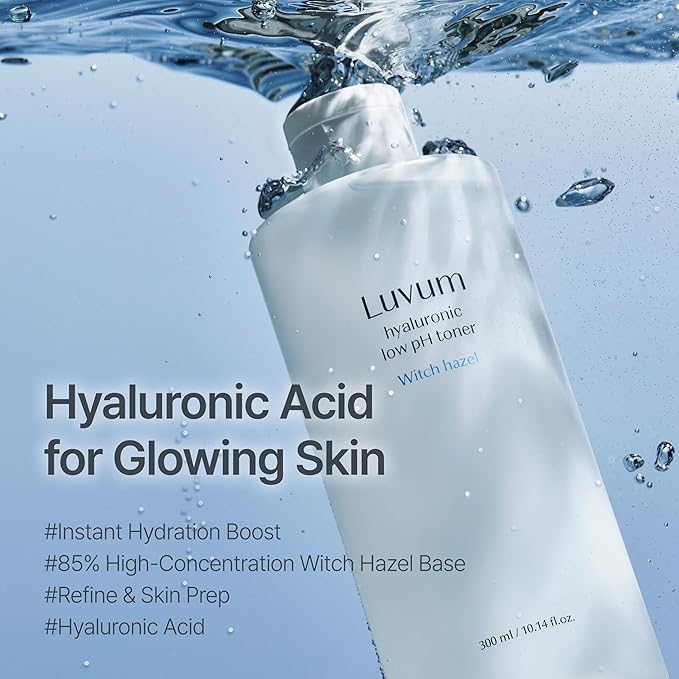 Witch Hazel Hyaluronic Low pH Toner, Witch Hazel, Hyaluronic Acid, pH 5.5, 10.15 fl. oz