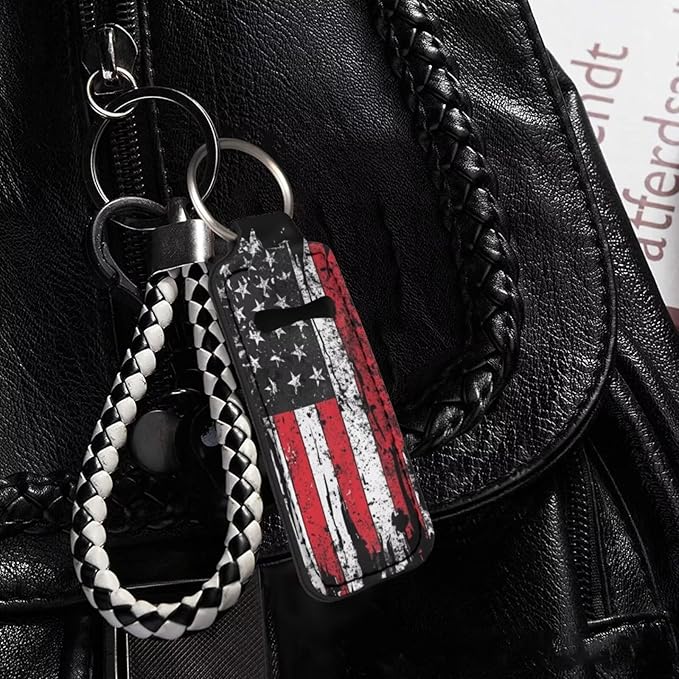 Pensura Chapstick Holder Keychain Fashion 5 Pcs Car Keychain Holder Portable Chapstick Holder Keep from Scratched and Dust