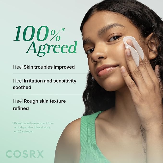 COSRX OneStep Original Clear Skin Calming Pad, 100 Pads, Dual-Sided Facial Pad for Soothing, Barrier Strengthening & Gentle Exfoliation with 82% Green Tea Water, Cica, PHA, LHA, Korean Skin Care