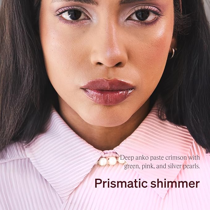 LipLock Jelly Serum for Dry Lips, Long-Lasting Hydration & Plumping Gloss with Rose PDRN, Carrot Collagen, Pillow Peptide, Moisturizing Tinted Lip Balm (Red Bean)
