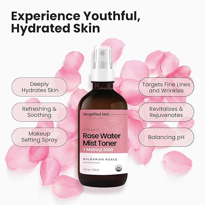 Rose Water Spray with Matrixyl 3000 + Retinol Cream for Face 2.5%