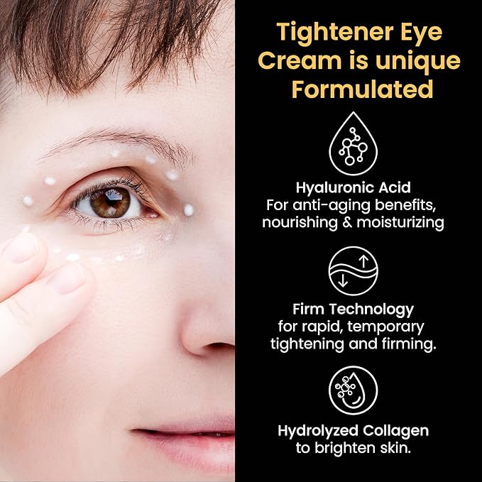 Temporary Instant Eye Tightener Cream: Instant Reduces Under-Eye Bags, Dark Circles Puffiness, Anti Aging Fine Lines, Firm Under Your Eyes