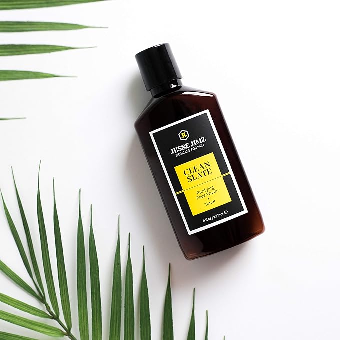 Clean Slate Purifying Face Wash and Toner for Men - Deep Cleans Skin and Tightens Pores Without Overdrying