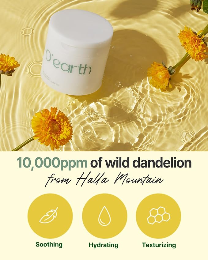 O’earth Cool Cica Tea Tree Modeling Mask + Mild Calming Vegan Toner Pad Bundle