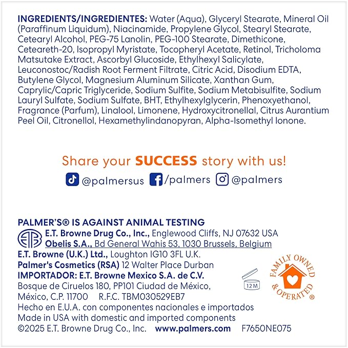 Palmer's Skin Success Anti-Dark Spot Fade Cream for Dry Skin, 4.4 Ounce