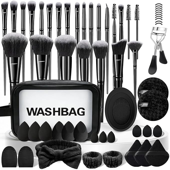 Makeup Brush Set, 62Pcs Makeup Brushes Set Professional, Multi-functional Makeup Brush Sets & Kits with Case Facial Makeup Accessories, Foundation Makeup Brush Kit Eye Make up Brushes & Tools