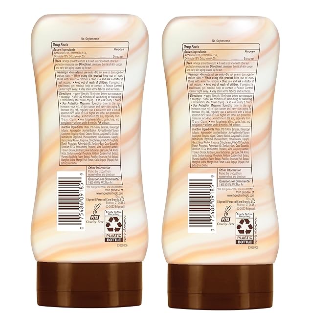 Hawaiian Tropic Weightless Hydration Lotion Sunscreen SPF 30, 6Fl Oz Twin Pack, Oil Free Sunscreen, Hawaiian Tropic Sunscreen SPF 30, Oxybenzone Free Sunscreen, Body Sunscreen Pack, 6Fl Oz each