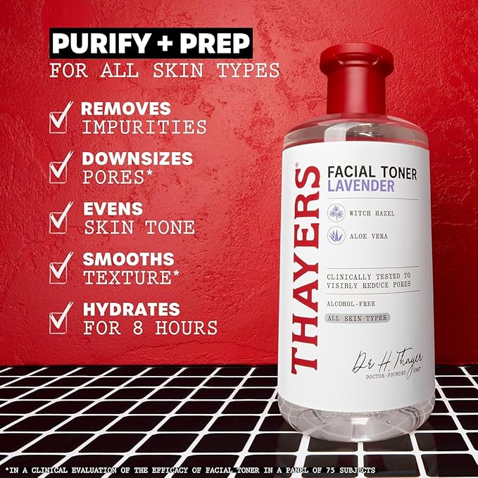 THAYERS Alcohol-Free Lavender Witch Hazel Toner with Aloe Vera Pack of 3