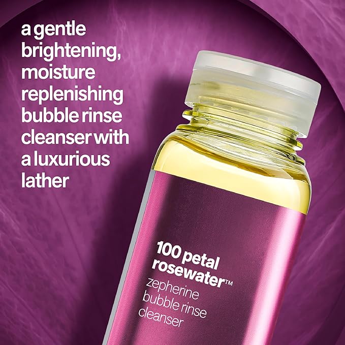 Facewater 100 Petal Rosewater Zepherine Bubble Rinse Cleanser