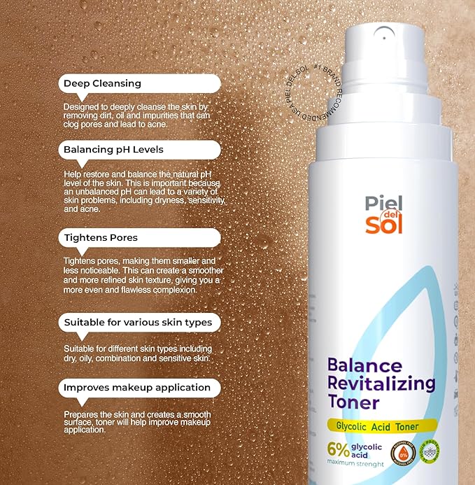 Toner for All Skin Types, Balanced Healthy Glow for Men and Women