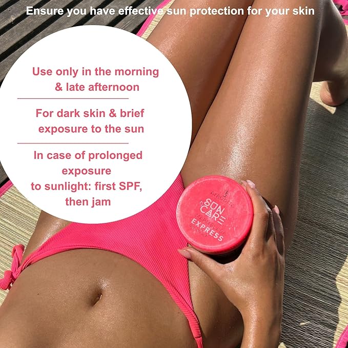 Sun Care Marmelada Tanning Accelerator | For Quick and Intense Tan | with 100% Organic Coconut Oil, Karité and Cocoa Butter | Silicone-Free | Vegan (Express)