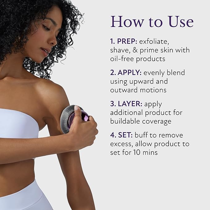 Westmore Beauty Body Coverage Perfector x Blend & Blur Body Brush Kabuki Brush - Waterproof Leg & Body Makeup - Tattoo Cover Up Makeup - 7 Oz Natural Radiance