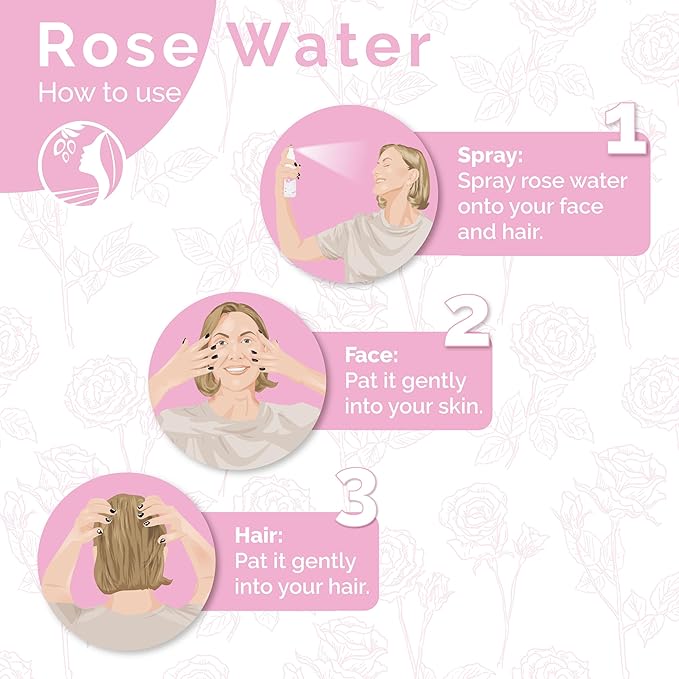 Fatima's Garden Rose Water Toner - Organic Hydrating Toner, 100ml